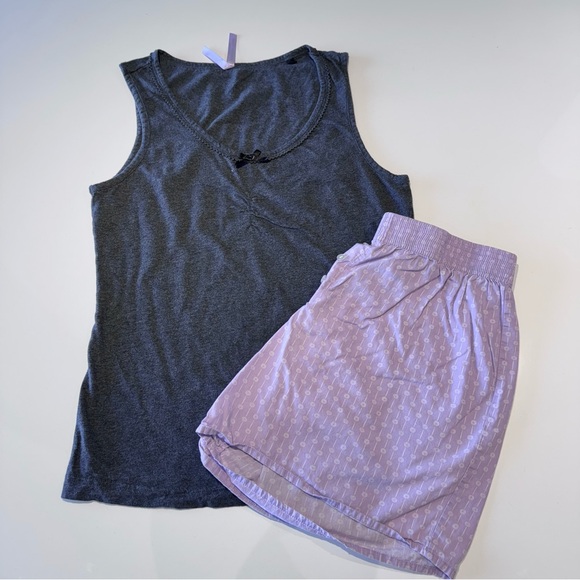 ๐๏ธ4 for 20$ / Jasmine Rose Pyjama set / Purple & Grey / S - Picture 2 of 11